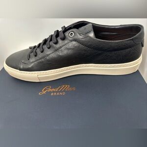 Good Man Brand® Sz 15 Men's Edge Sneaker Italian Leather in Black - $228